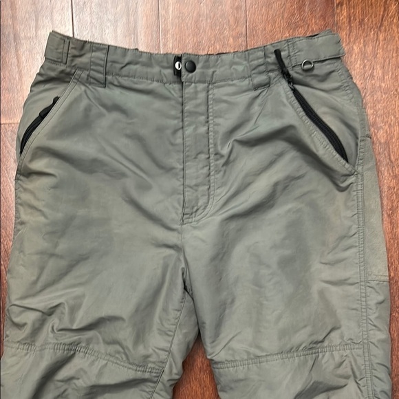 Black Dot Boy’s Olive Green Snow Pants, Size Large - Picture 2 of 10